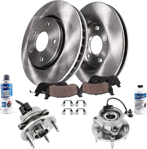 Miniatura 78 de Detroit Axle - Rotores de freno para Chrysler 200 2015 2016 2017, Rotores de freno de disco de reemplazo: 12.01" pulgadas delantero y 10.95