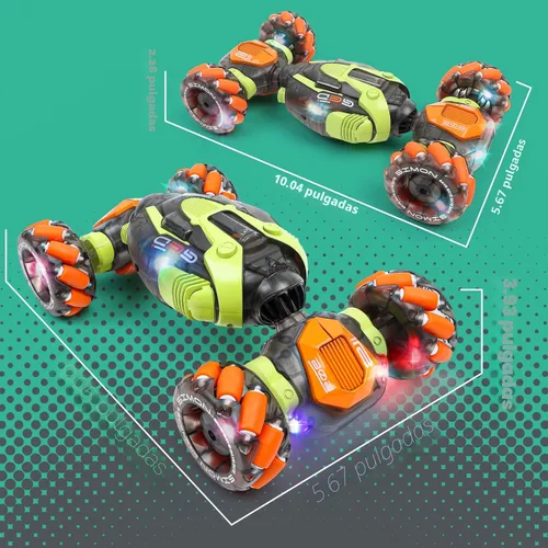 Miniatura 9 de FUNiOi Coche de acrobacias RC con detección de gestos – Juguete de deriva remoto y controlado a mano para niños de 5 a 7 años, 6 a 8, 9, 10, 11 y 12