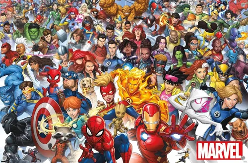 Miniatura 4 de Trends International Marvel Comics - Póster de pared de The Marvel Lineup 2023, 14.72 x 22.37 pulgadas, paquete de póster premium y alfiler