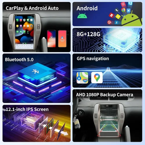 Miniatura 8 de XUENAV Pantalla táctil coche Radio para Chevrolet Camaro 2010 2011 2012 2013 2014 2015 reemplazo coche estéreo actualización GPS navegación