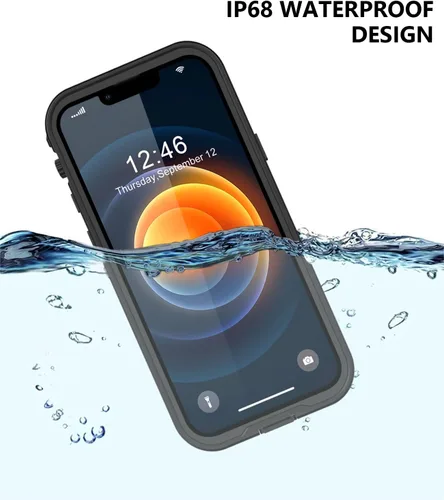 Miniatura 3 de Protebox Funda impermeable para iPhone 12 Mini con protector de pantalla integrado, a prueba de golpes, a prueba de polvo, protección de cuerpo