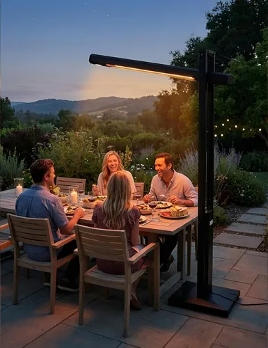 Miniatura 8 de onlyfire FlexRay - Calentador eléctrico infrarrojo de 80 pulgadas para uso en interiores y exteriores, calentador independiente con control remoto
