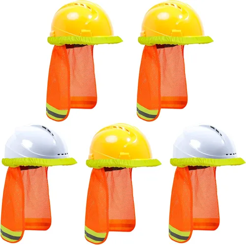 Miniatura 13 de TCCFCCT Parasol para sombrero duro, escudo de cuello de ala completa, 2 paquetes, casco duro no incluido