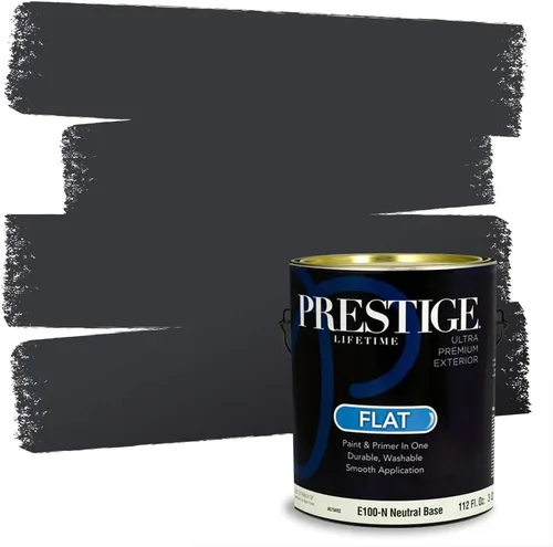 Miniatura 34 de Prestige Paints - 2 en 1, pintura base y pintura de exterior, P500-N-SW7020 SW6991-PCM