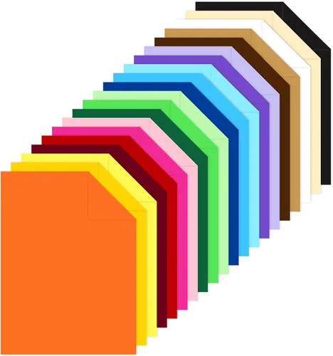 Livholic 60 hojas de cartulina de colores de 8.5 x 11 pulgadas, surtido de 80 libras, 20 colores, papel de impresora de tarjetas de núcleo sólido