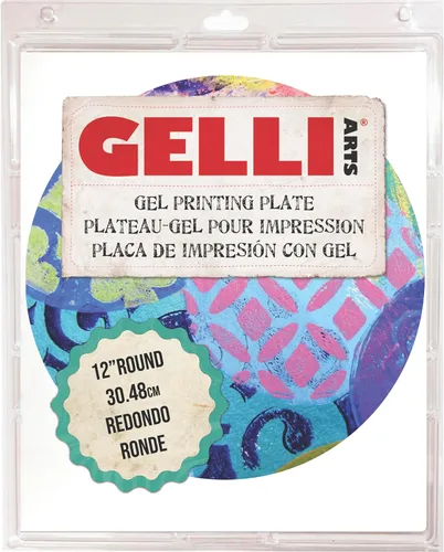 Miniatura 12 de Gelli Arts Placa de impresión de gel redonda de 4