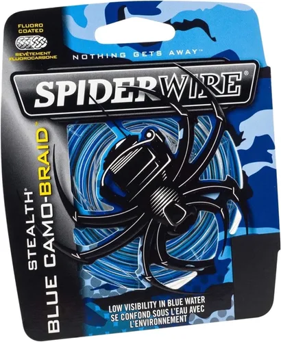 Miniatura 6 de Spiderwire Stealth Braid 3000 Yardas Camuflado azul