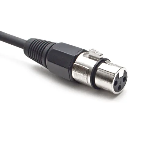 Miniatura 2 de Seismic Audio - SATRXL-F2 - Cable de conexión XLR naranja de 2 pies hembra a 1/4" TRS