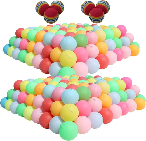 Paquete de 100 o 200 pelotas de ping pong de colores para bricolaje, pelota de tenis de mesa de varios colores para decoración de fiestas