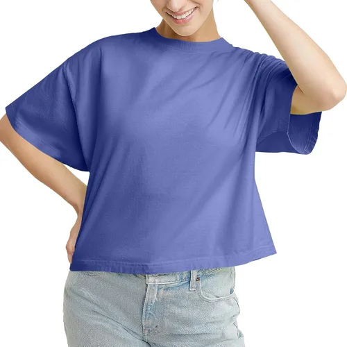 Miniatura 5 de Hanes Camiseta corta para mujer con cuello redondo para mujer