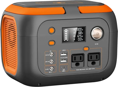 Miniatura 10 de Generador de energía solar de 300 W pico/70400 mAh, estación de energía portátil de 260 Wh con paneles de 40 W incluidos, generador solar con salida
