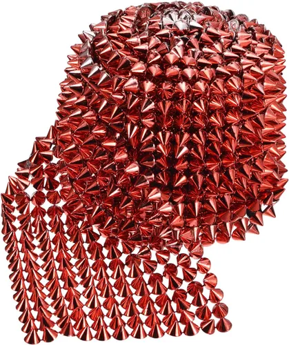 Miniatura 3 de uxcell 1 yarda de puntada en cono de punta, 12 filas de plástico con parte trasera plana, remache punk, cinta para manualidades, bolsos, decoración