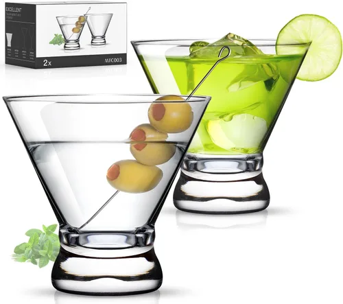 Miniatura 16 de LUNA & MANTHA - Juego de 4 vasos de Martini sin tallo, vasos de cóctel de Martini para Margarita, Manhattan, Cosmopolitan, bar en casa, fiestas