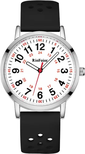 Reloj de enfermera para enfermeras, estudiantes de enfermería, profesionales médicos, médicos, con variedad de colores, segunda mano y 24 horas,