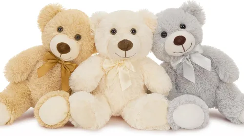 Miniatura 22 de MaoGoLan Paquete de osos de peluche para baby shower, 12 paquetes de pequeños osos de peluche en oferta, osos de peluche pequeños de 13.5" de felpa