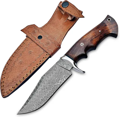 Cuchillo de Hoja Fija Hecho a Mano Premium para Bushcraft y Caza – Hoja Afilada como Navaja, Diseño Duradero para Entusiastas del Aire Libre