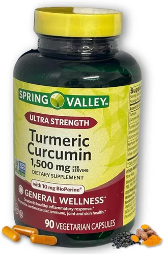 Miniatura 6 de Curcumina de cúrcuma 1500mg con cápsulas de pimienta negra, 90 unidades (paquete de 1), en caja por Fusion Shop Store