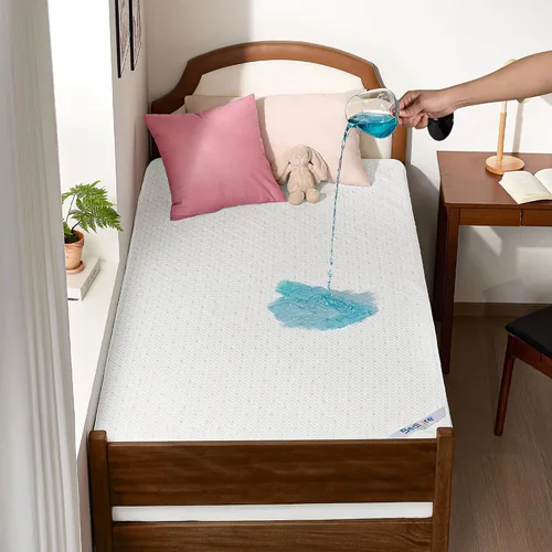 Miniatura 12 de BEDLORE Protector de colchón de tamaño individual, funda de colchón impermeable sin ruido con bolsillos elásticos para colchones de 6 a 15 pulgadas