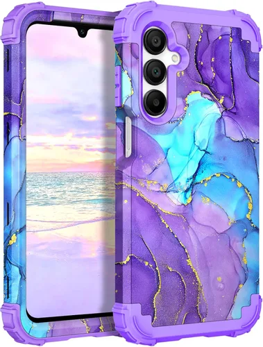Miniatura 82 de Hocase Funda para Galaxy A37 5G, protección resistente a prueba de golpes, parachoques de goma de silicona suave+funda protectora híbrida