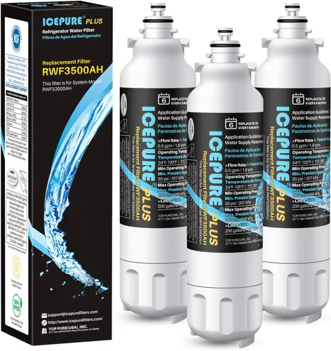 Miniatura 15 de ICEPURE Filtro de agua para refrigerador ADQ73613401 compatible con LG LT800P, LT800PC, ADQ736134, ADQ73613402, ADQ75795104, Kenmore 9490