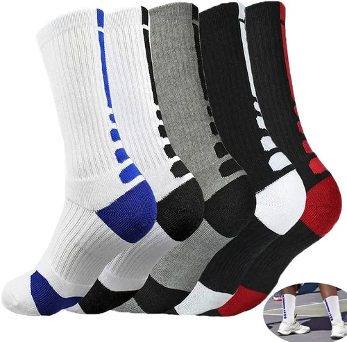 5 pares de calcetines de baloncesto, 5 paquetes de calcetines de baloncesto, calcetines atléticos para jóvenes, niñas, hombres y mujeres