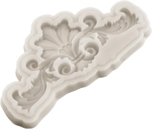 Miniatura 8 de Sijiangmold Molde de silicona para fondant de encaje de estilo barroco, molde de filigrana para decoración de pasteles, decoración de cupcakes