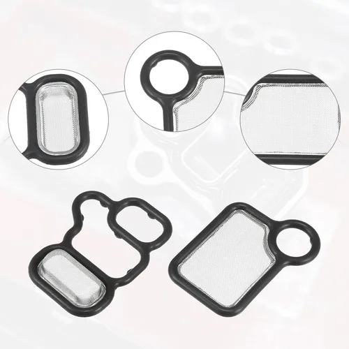 Miniatura 3 de ACROPIX VTEC - Pantalla de filtro de válvula de carrete para Honda CRV con junta tórica, paquete de 3, color negro