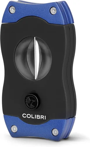 Miniatura 12 de Colibri Cortador de puros de corte en V de alta calidad, hoja ergonómica de acero inoxidable con resorte, ideal para hasta 60+ calibre de anillo