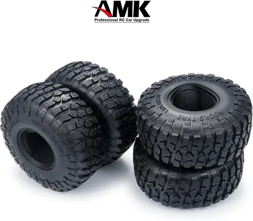 Miniatura 9 de Neumáticos de goma de 1.9 pulgadas con inserciones de espuma de 2.047 x 4.724 in para 1/10 RC Crawler Car A-xial Wraith 90018 90048 RR10 SCX10 D90 4