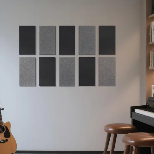 Miniatura 3 de UMIACOUSTICS 4 paneles acústicos de fibra de vidrio, paneles de absorción de sonido de 2 pulgadas de grosor, 23.6 x 11.8 pulgadas, color jaspeado