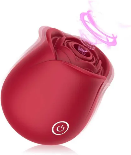 Miniatura 7 de Juguete sexual de rosa para mujeres - Razsvoe Vibrador de rosa succionador con estimulador de pezón y clítoris de 10 modos, vibrador de punto G