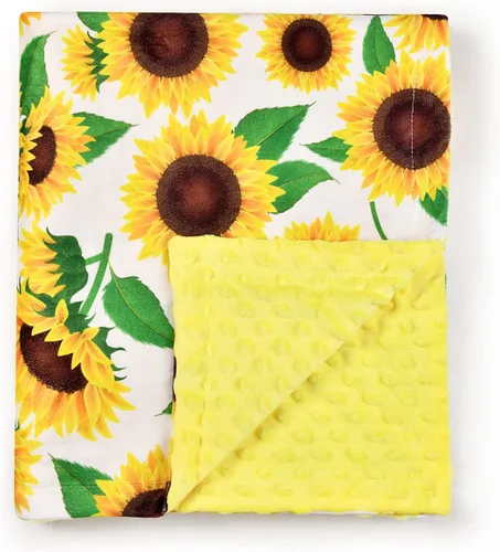 Miniatura 7 de Manta de bebé, suave manta cálida de Minky para niño o niña, manta de recepción con doble capa de respaldo punteado para recién nacidos, guardería