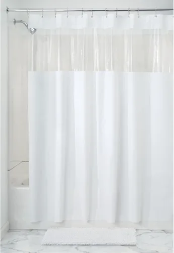 Miniatura 12 de InterDesign 26680 - Cortina de ducha de 72 pulgadas de ancho x 72 pulgadas de largo x 1/4 pulgadas de alto, vinilo transparente