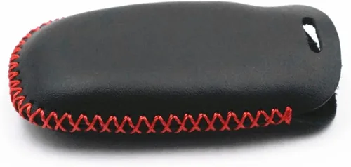 Miniatura 7 de Funda de cuero inteligente con 4 botones para llavero remoto para Kia K3 K6 Optima Cerato Forte Sorento Rio Rio5 Rondo Carens (negro)