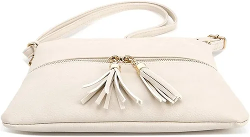 Miniatura 3 de SG SUGU - Bolso ligero y mediano con borla y bolsillo con cremallera