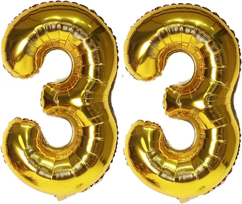 Miniatura 14 de Globos digitales dorados de 40 pulgadas, con número 10, globos de helio para decoraciones de fiesta de cumpleaños y suministros para decoración