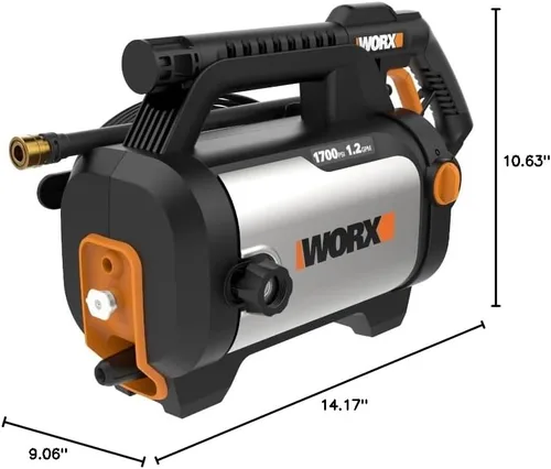 Miniatura 7 de Worx Lavadora a presión eléctrica de 13 amperios Max 1870 PSI Max 1.4 GPM WG602