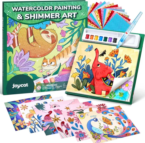 Miniatura 15 de JoyCat Libros para Colorear con Agua, Actividad de Arte y Manualidades, Arte de Princesa Sin Desorden para Niños de 4-8 Años, Kits y Suministros