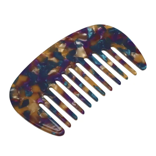 Miniatura 24 de VOCOSTE Mini peine para el cabello de dientes anchos, peine antiestático de tamaño de bolsillo para cabello grueso y rizado, cuidado del cabello