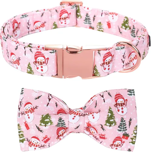 Miniatura 9 de Collar para perros - Rugby con flores Collar para mascotas con lazos para perros Corbatin para mascotas Collar para perros ajustable Collar