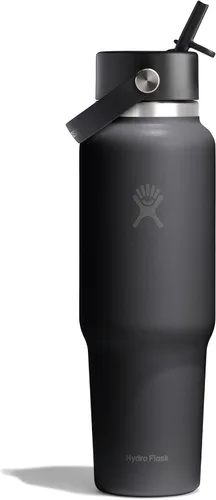Miniatura 29 de Hydro Flask Botella de agua de viaje – Acero inoxidable aislado – Tapa ancha con pitillo, antiderrames, a prueba de fugas en 24 oz Trillium Pink