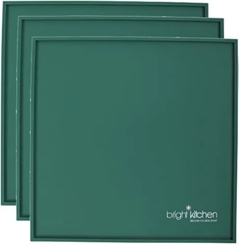 Juego de 3 hojas de silicona de borde de 14 x 14 pulgadas para deshidratador Excalibur Bright Kitchen reutilizable antiadherente para labios de
