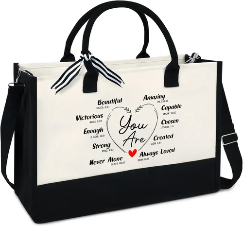 Regalo para mujeres, mamá, profesora, regalos de cumpleaños para jefa, amiga, compañera de trabajo, bolsa de lona de 13 onzas con cremallera
