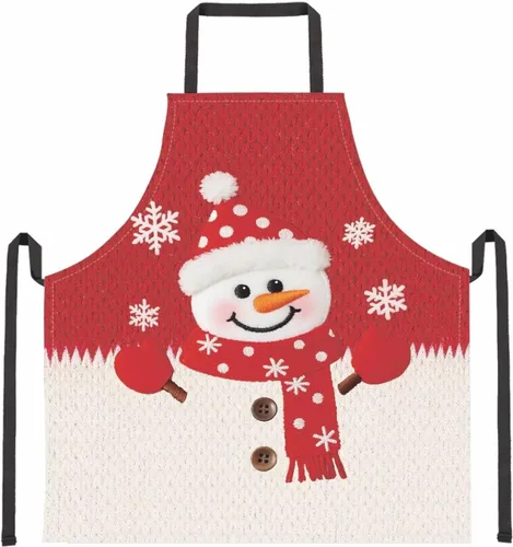 Miniatura 46 de Dreaweet Delantal de cocina unisex con cuello ajustable de Navidad