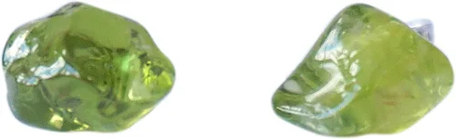 Miniatura 14 de Pendientes de botón de cristal de piedra natal para mujer y hombre - Plata esterlina