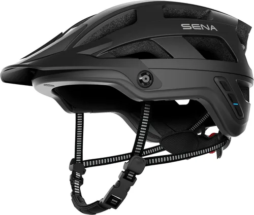 Cascos de bicicleta de montaña Sena M1 / M1 EVO con intercomunicador Bluetooth y de malla de comunicaciones inteligentes Negro mate