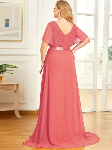 Miniatura 3 de Ever-Pretty 09890 Maxi vestido de fiesta de noche, con cuello en V doble, para mujer