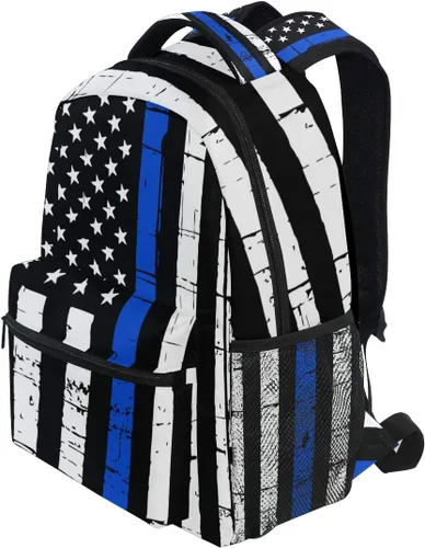 Miniatura 3 de Nerxy Mochila Mochila Mochila Ligera Casual Mochila para Viajes Deportes, Bandera azul, Tamaño único, Mochilas Daypack