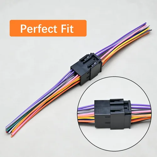 Miniatura 6 de Adaptador de arnés de cable ISO de radio macho hembra de 16 pines para Peterbilt Freightliner International Semi Truck Volvo Sterling Mack Kenworth