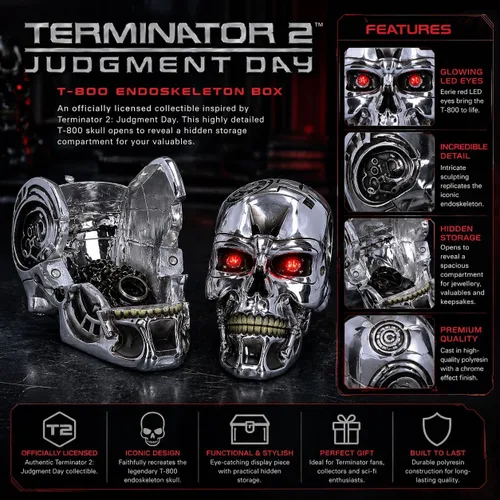 Miniatura 4 de Terminator Nemesis Now T- Box 7.1 in Plata, Resina